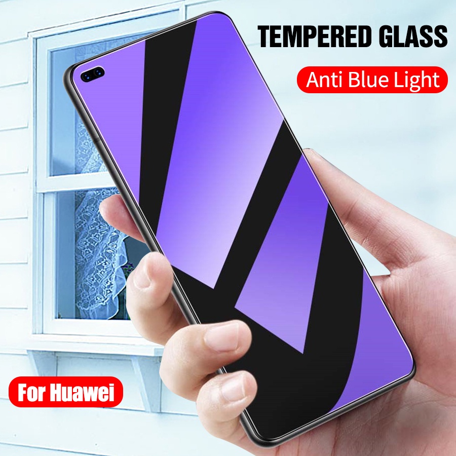 ฟิล์มกระจกถนอมสายตา ANTI BLUE Glass สำหรับ Huawei P20 P30 Lite P40 Nova 3i 5T 7i 7 SE Y7 Pro Y9 Prime 2019 Y9s Y6s Y7A Y7P Y5P Y6P