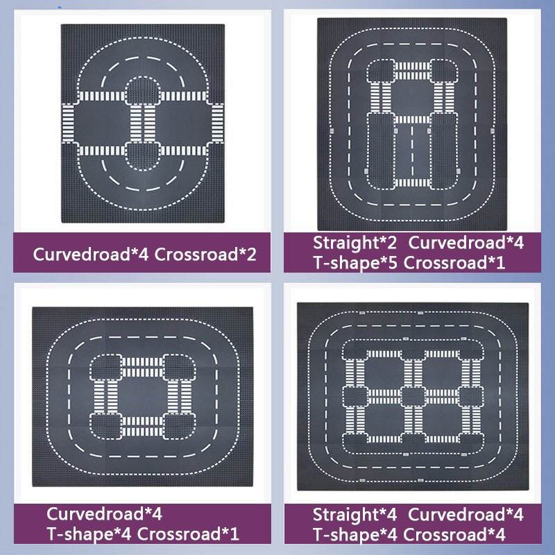City Road Street Baseplate ใช้งานร่วมกับอนุภาคขนาดเล็กบล็อกตรง Crossroad Curve T-Junction Building Blocks แผ่นฐานของขวัญ ราคา ถูกที่สุด ดีลบีเคเค แกลเลอรีภาพที่ 8