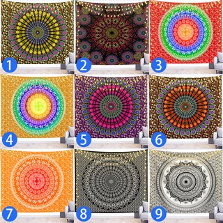 พรมแขวนผนัง ลาย Mandala สไตล์โบฮีเมียน รับประกันคุณภาพ สําหรับตกแต่งผนัง A248