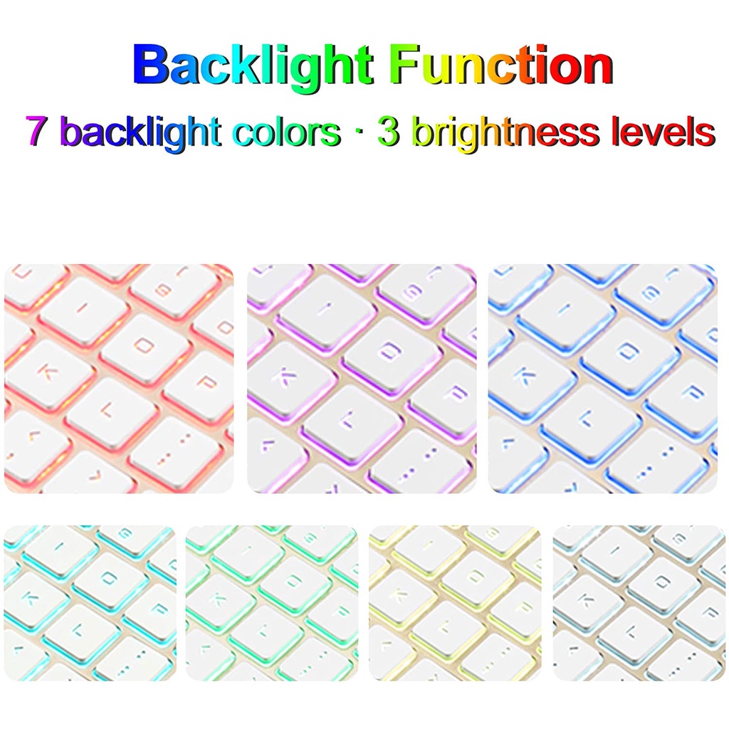 แป้นพิมพ์ ไทย/อังกฤษ iPad Air 4 10.9 Keyboard Case Touchpad RGB 7 Color - เคสคีย์บอร์ด iPad  Pro 11 inch 2021/2020