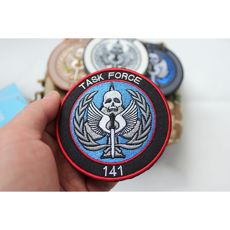 แผ่นรีดติดเสื้อTask Force 141 สำหรับติดเสื้อ กระเป๋า