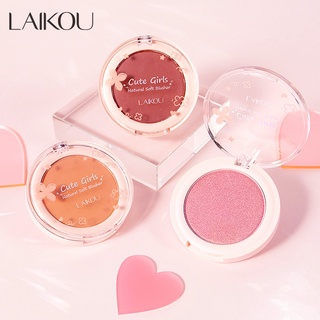 LAIKOU Face Makeup Three Color Waterproof Natural Powder Long Lasting Cheek Blush 6g.