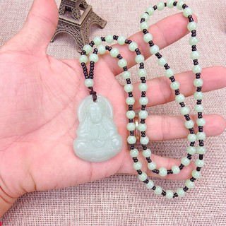 สร้อยคอ imitation jade Guanyin Buddha necklace for men and women ได้ชายและหญิง