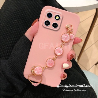 New 2022 เคสโทรศัพท์ Infinix SMART 6 HD / SMART6 Fashion TPU Silicone Skin Feel with Shell Bracelet Cover เคส InfinixSMART6HD Soft Case