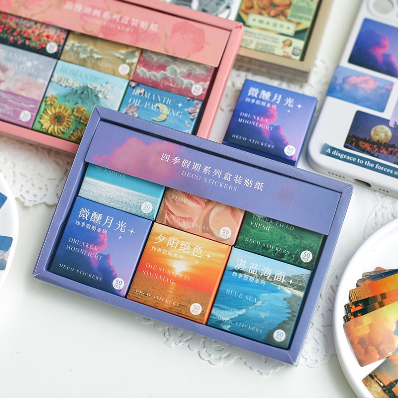 300pcs สติกเกอร์ Junk Journal สติกเกอร์กระดาษฟิล์ม Junk Journal Art Collage DIY อัลบั้มภาพ DIY Craft