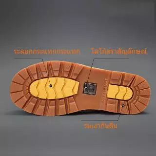 SIZE?Exclusive Caterpillar รองเท้าหนังสไตล์อังกฤษมา ร์ตินรองเท้าผู้ชายกลางแจ้งกันน้ำ