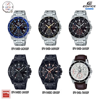 Casio Edifice นาฬิกาข้อมือชาย รุ่น EFV-540D-1A2VUDF,EFV-540D-1A9VUDF,EFV-540D-1AVUDF (สินค้าใหม่ ของแท้ ประกัน CMG)