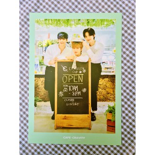 [พร้อมส่ง] โปสเตอร์ A4 Cravity 2021 Seasons Greetings Cafe Cravity Coffee &amp; Flower Mini Poster