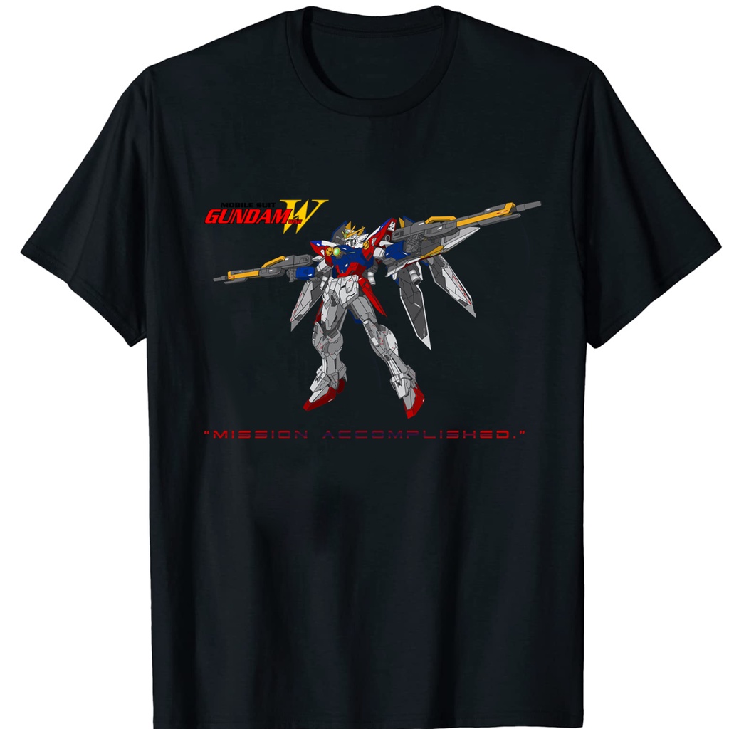 เสื้อยืดผ้าฝ้ายพรีเมี่ยม เสื้อยืด พิมพ์ลาย Heero Yuy Wing Gundam Zero สําหรับผู้ใหญ่