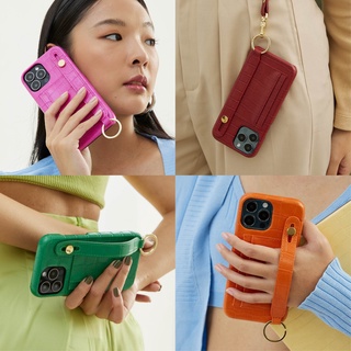 (โค้ด8MUSE65ลด65.-)(11 Series) MUSE Hand Strap Card Holder Phone Case COLORFUL Tone