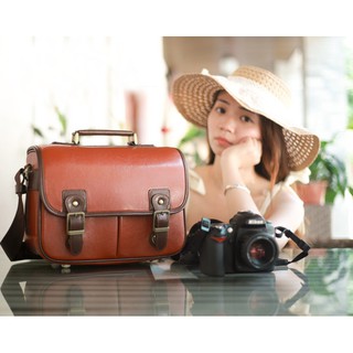 กระเป๋ากล้อง Canon วินเทจสะพายข้าง ขนาดเล็ก กลาง ใหญ่