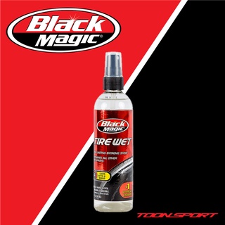 Black Magic Tire Wet แบล็คเมจิค น้ำยาสำหรับเคลือบเงายางรถยนต์ ขนาด 296 mL