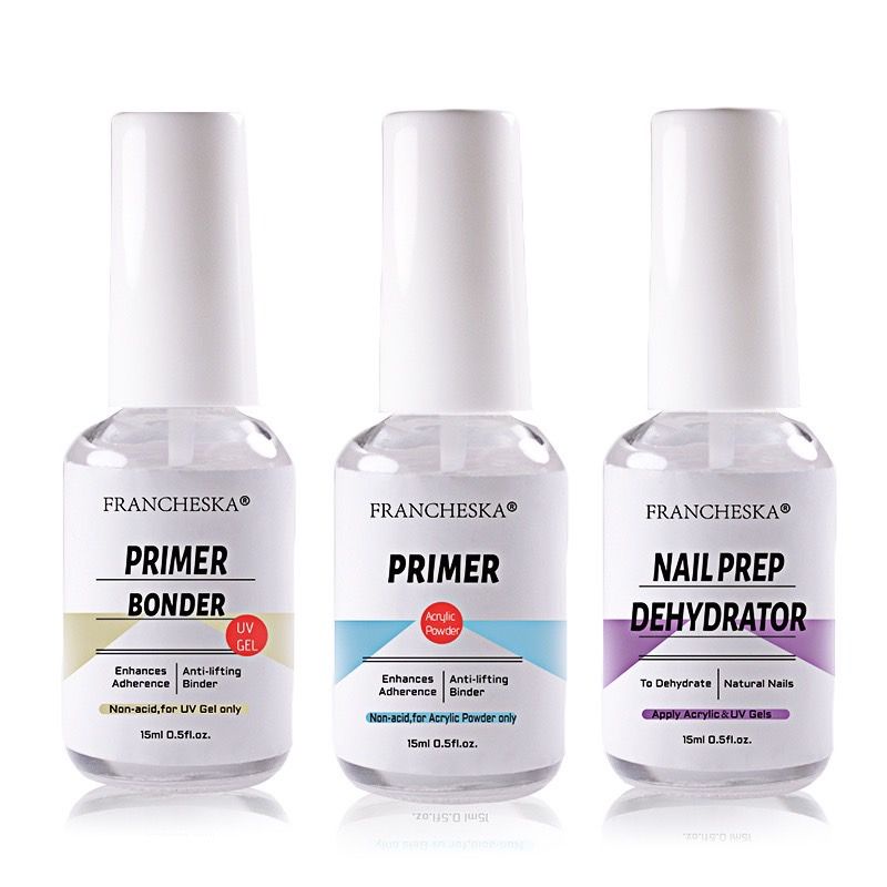 Primer, Primer Bonder, Nail Prep Dehydrator แบรนด์ Francheska 15ml.