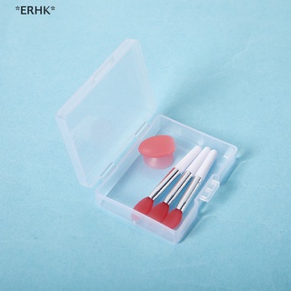 Erhk ซิลิโคน ลิปบาล์ม ลิปมาสก์ แปรง พร้อมที่ดูด ฝุ่น แปรงแต่งหน้า