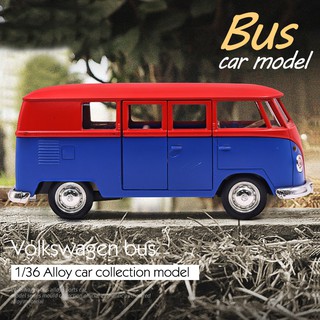 โมเดลรถบัส Rmz CITY 1:36 VOLKSWAGEN T1 ของเล่นสําหรับเด็ก