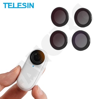 TELESIN CPL ND8 ND16 ND32 ชุดกรองเลนส์สำหรับ Insta360 Go3 Go2 ND เลนส์ CPL สำหรับ Insta360 Go 3 อุปกรณ์เสริม