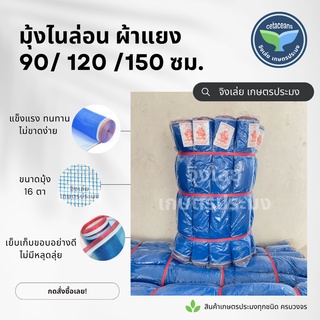 มุ้งไนล่อน ผ้าแยง มุ้งฟ้า สูง 90 120 150 ยาว25หลาเต็ม ผ้าแยงเขียว ลานตากข้าว ผ้ามุ้ง ผ้าลานตากข้าว มุ้งไนล่อนสีฟ้า