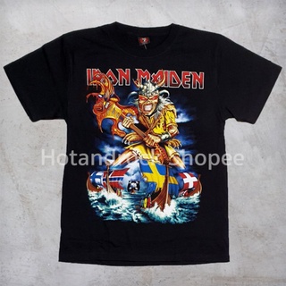 เสื้อวงสีดำ Iron Maiden TDM 1233 Hotandrock