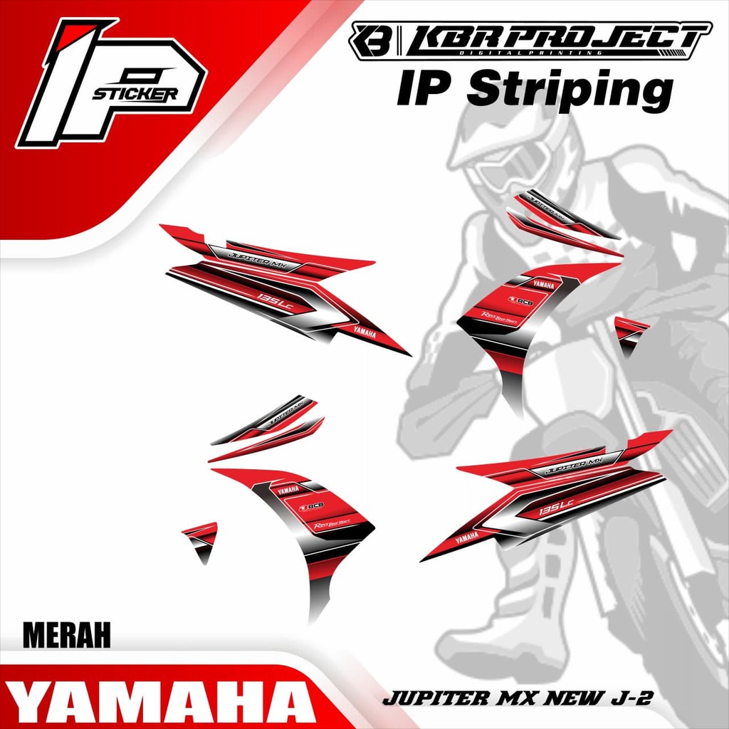 JUPITER MX NEW striping JUPITER MX NEW YAMAHA สติ๊กเกอร์มอเตอร์ไซค์ variation Racing J-2 สติ๊กเกอร์