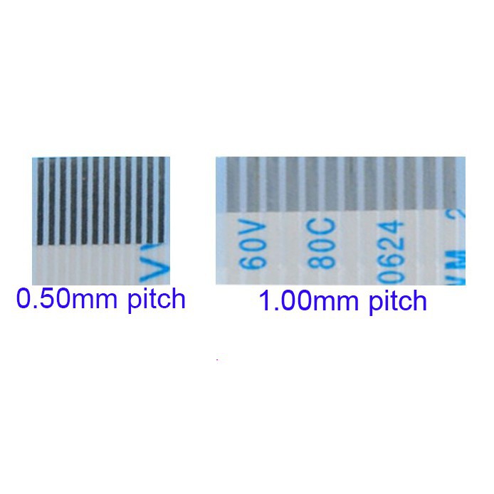❆▪สายแพ 4 6 8 10 13 pin 0.50mm pitch  ffc cable AWM 20624 80C 60V ชนิด A