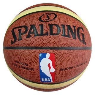 ลูกบาสเก็ตบอล NBA SPALDING หนัง PU นิ่ม ขนาด 7