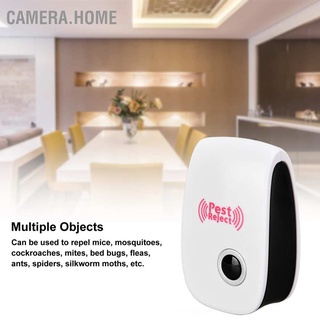 Camera.Home เครื่องไล่แมลงสาบ หนู อัลตราโซนิก อัจฉริยะ 90‐250V สําหรับบ้าน โรงแรม