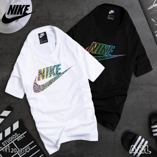 ส่งฟรี💝เสื้อยืดคอกลมลายตัวอักษรnike