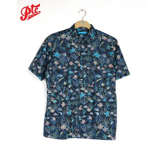 เสื้อฮาวาย TORI RICHARD - STIPPLING SEA - BLACK