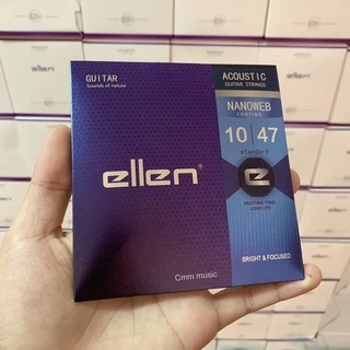 สายกีต้าร์เคลือบกันสนิม✅ellen✅(สายกีต้าร์โปร่ง) รุ่นใหม่🔥ราคาประหยัด ฟรีปิ๊กกีต้าร์ทุกชุด