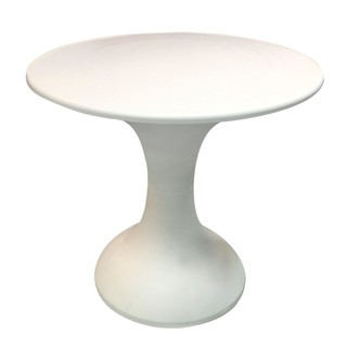 Chair table PLASTIC PP DRUM 80CM WHITE TABLE Outdoor furniture Garden decoration accessories โต๊ะ เก้าอี้ โต๊ะพลาสติก SP