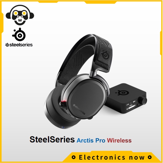 SteelSeries หูฟังเกมมิ่ง Arctis Pro Wireless หูฟังไร้สาย  Headphone:X v2.0 Black ชุดหูฟัง หูฟัง (614