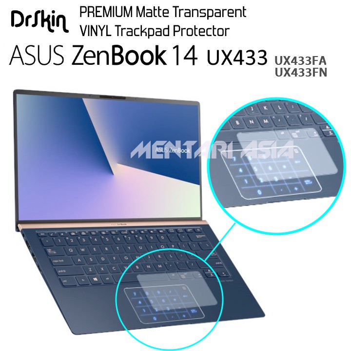 ตัวป้องกันทัชแพด ASUS ZenBook 14 UX433 - DrSkin Translucent MATTE ไวนิล