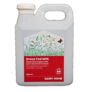 นมแดรี่โฮม Organic GRASS FED MILK 1,200 cc***จัดส่งสินค้าเฉพาะในกรุงเทพฯ นนทบุรี
