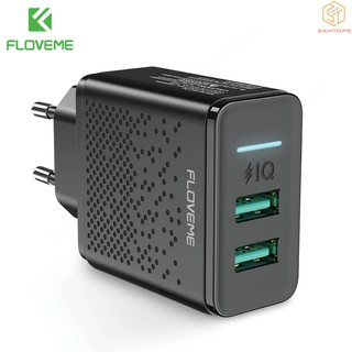 อะแดปเตอร์ชาร์จแบบ dual usb 5v 2 . 4 a uk plug