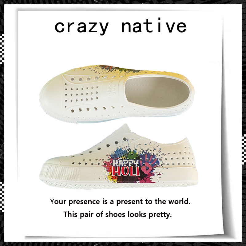 crazy native  รองเท้าแตะ  รองเท้าชายหาด  คู่  พ่อแม่ลูก  ฤดูร้อน  native shoes  รองเท้าผู้หญิง