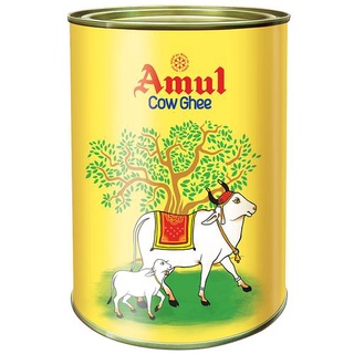 AMUL COW GHEE / กี (เนย) - 1 Liter Tin (กี) (เนย)
