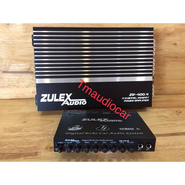เพาเวอร์แอมป์ ZULEX ZR-400.4 + ปรีแอมป์ ZULEX EQ-125A (ส่งฟรีครับ)