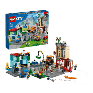 LEGO® My City 60292 Town Center (790 Pieces) Building Toy Toys For Kids Building Blocks Recycling Truck Toy Toy Car Wash