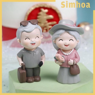 [SIMHOA] ฟิกเกอร์คนแก่ สําหรับตกแต่งเค้กครบรอบ ห้องนอน