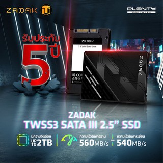 ZADAK SSD TWSS3 128GB SATA III R560MB/s W540MB/s (รับประกันศูนย์ 5 ปี).