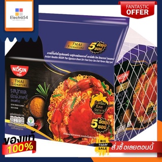 นิสชินซองพรีเมี่ยมปูผัดผงกะหรี่73ก.  แพ็ค 5NISSIN STIR FRIED CURRY CRAB 73G PACK 5