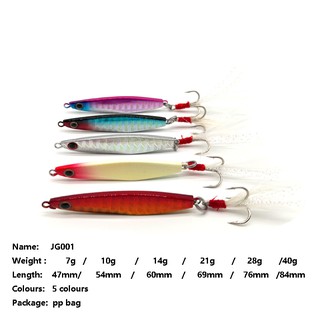 1pc Micro Metal Jig (7g,10g,14g,28g,40g) Fishing Lures Sinking Baits