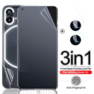 3-IN-1 Matte Front Screen Protector + HD Back Hydrogel Film + Lens Protective Film For Nothing phone (1)