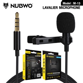 Nubwo M13 MicroPhone Clip On LAVALIER ไมค์ไลท์สด