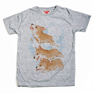 เสื้อยืด แขนสั้น แชปเตอร์วัน สเก๊ตบุ๊ค ลาย คอร์กี้ ผ้านิ่ม / Corgi  The Jumper Chapter One Sketchbook Soft T-Shirt