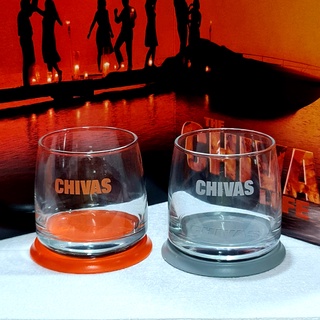 แก้ว CHIVAS พร้อมจานรอง แท้ 100%