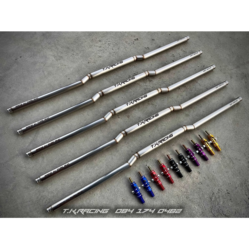 ค้ำหลบป้าย งานคลีน เงินด้าน แฮร์ไลน์ แบรนด์ T.K.RACING V.1