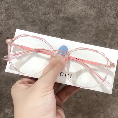 Ins1 แว่นตา ป้องกันรังสี / แสงสีฟ้า เปลี่ยนเลนส์ได้ แว่นตาคอมพิวเตอร์ / คุณภาพสูง ผู้ชาย ผู้หญิง กรอบกลม ไม่สม่ําเสมอ กรอบแว่นตา ออปติคอลใส กรอบบลูเรย์ Su Yan สตรีท ถ่ายภาพสิ่งประดิษฐ์