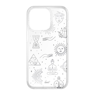 LAUT Casing for iPhone 13(6.1"),13 Pro(6.1"), 13 Pro Max (6.7") Namaste-Crystal Clear