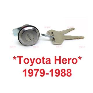 1ชุดตามรูป กุญแจฝาถังน้ำมัน TOYOTA HERO LN50 LN60 1979 - 1988 กลอนฝาถังน้ำมัน โตโยต้า ฮีโร่ อะไหล่รถยนต์ ฝาถังน้ำมัน